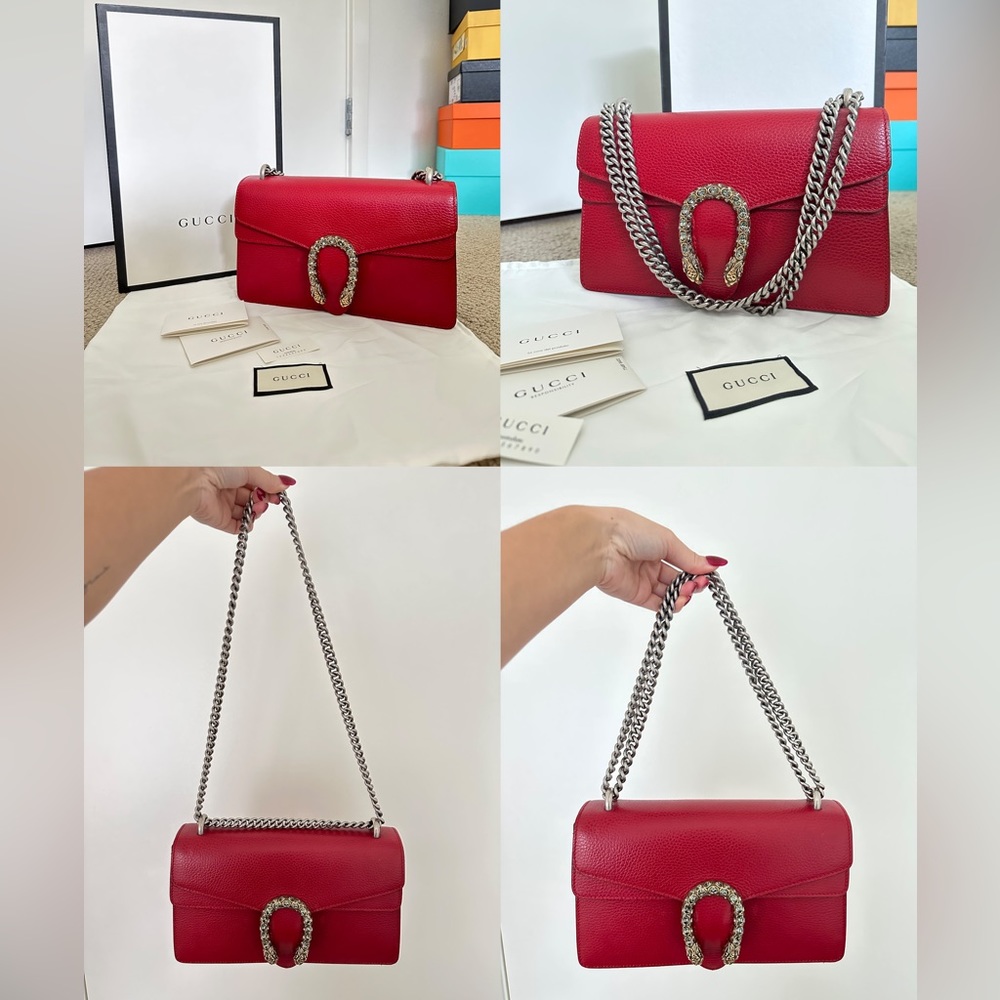 Gucci Dionysus Leather Shoulder Bag